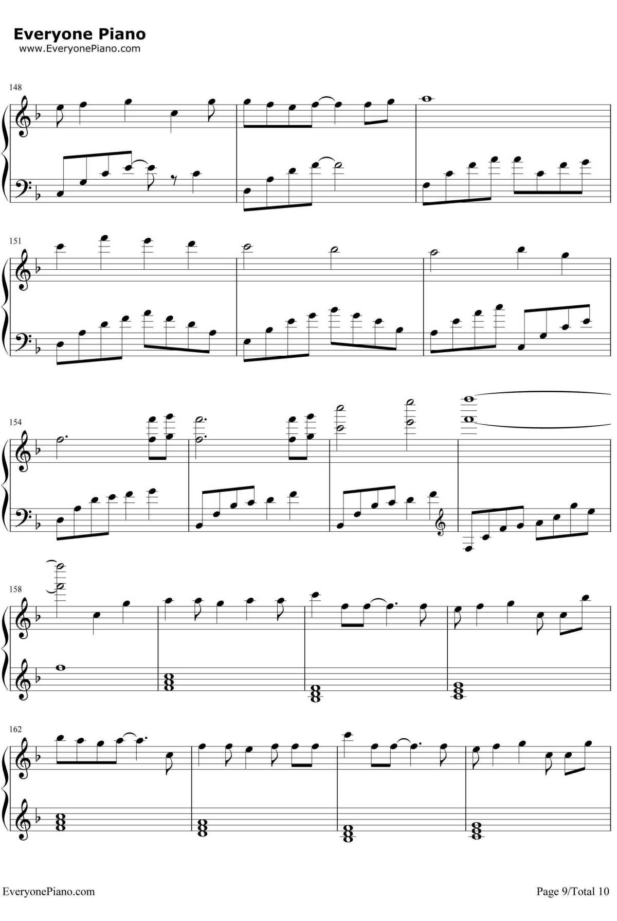 Letter song钢琴谱-Doriko-致十年后的我-初音ミク9