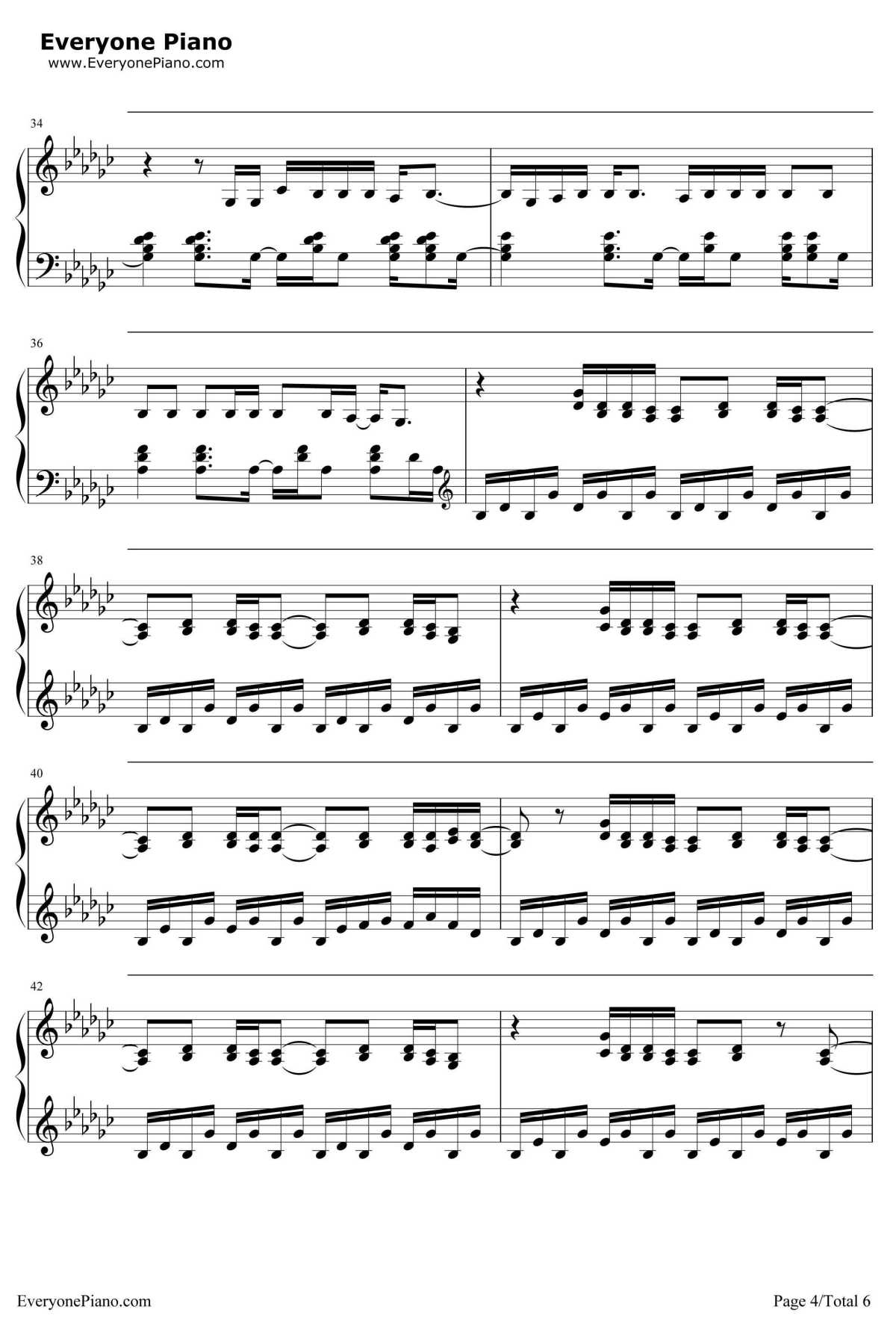 Everything Has Changed钢琴谱-TaylorSwift4