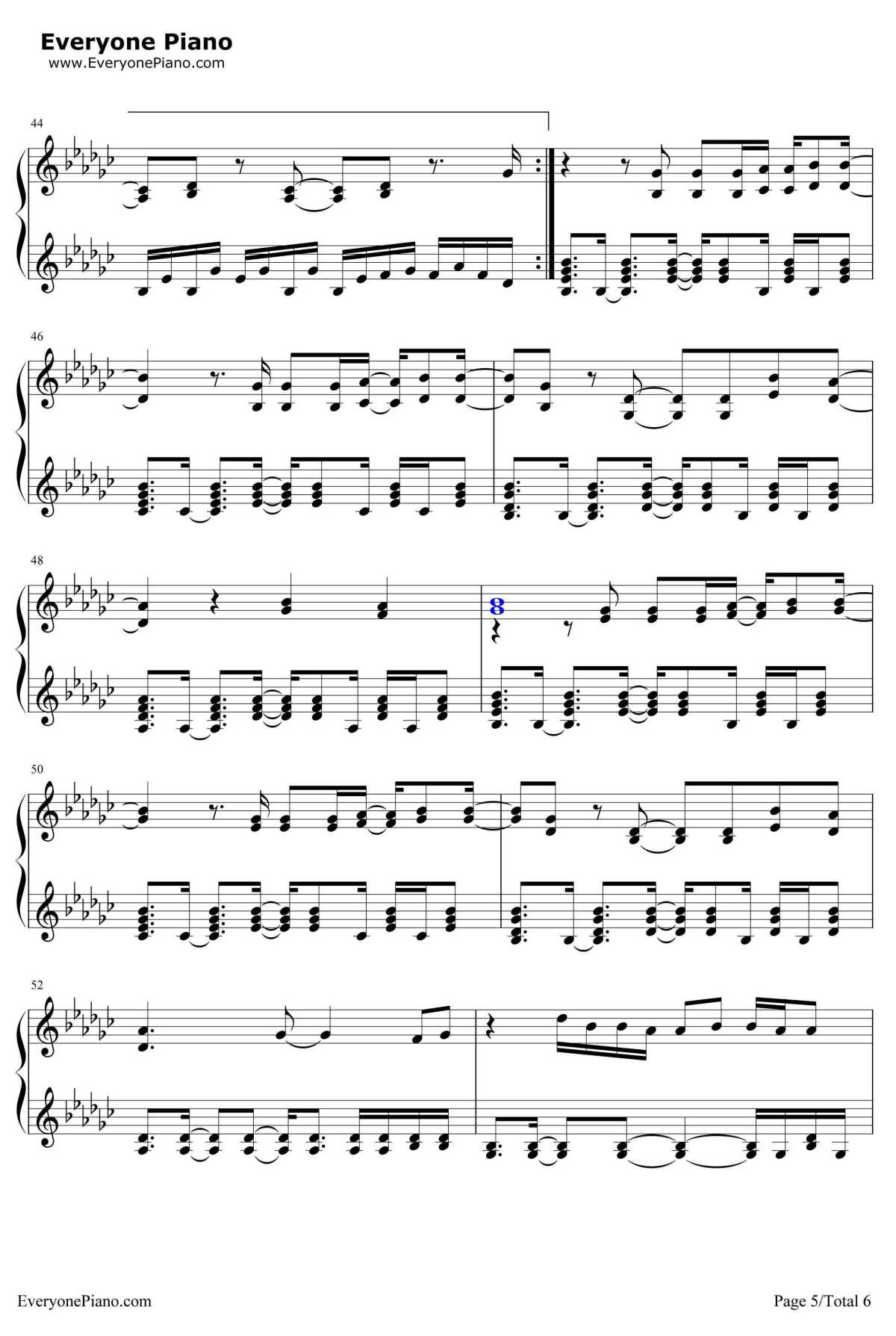 Everything Has Changed钢琴谱-TaylorSwift5