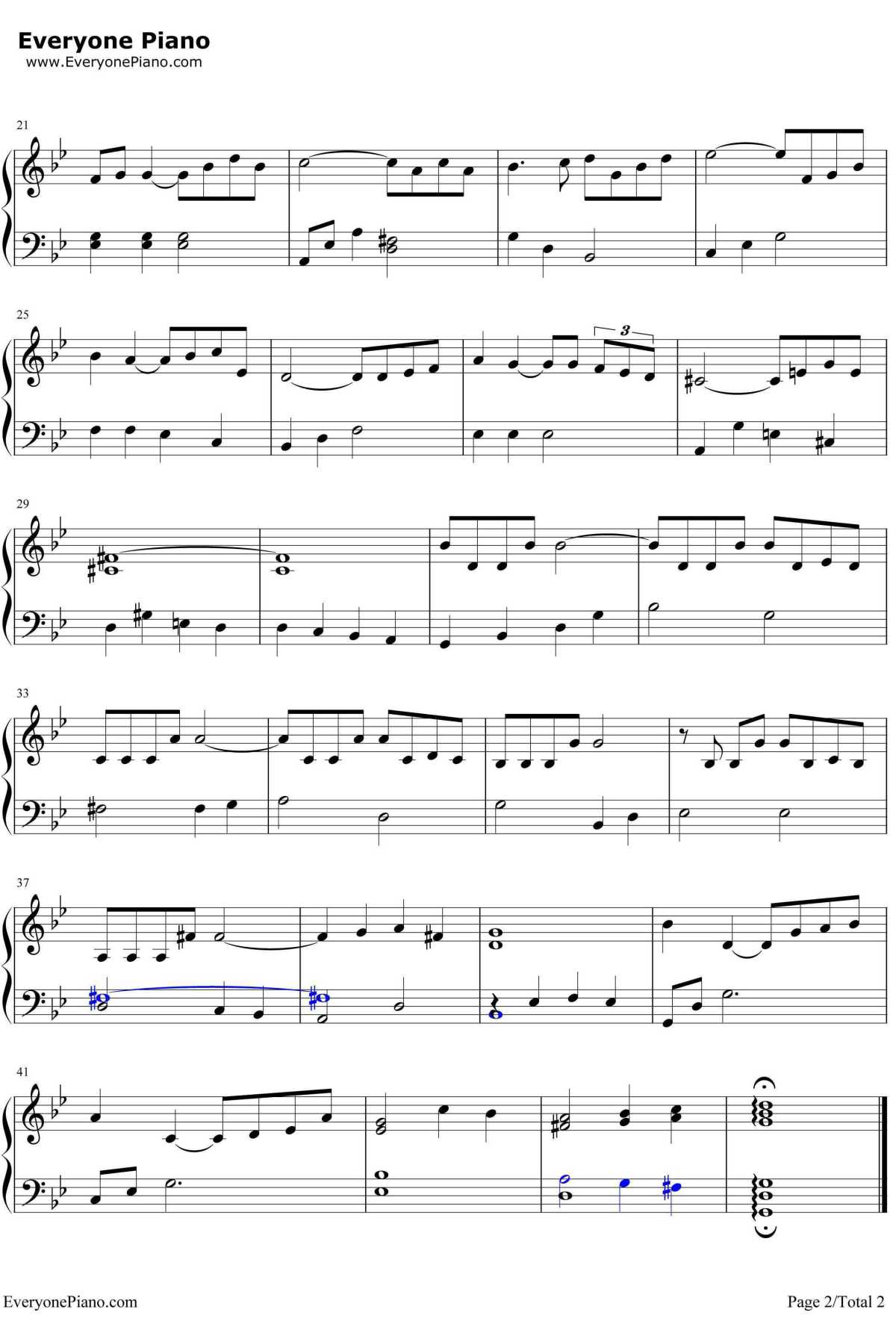 爱的故事钢琴谱-AndyWilliams-LoveStory2