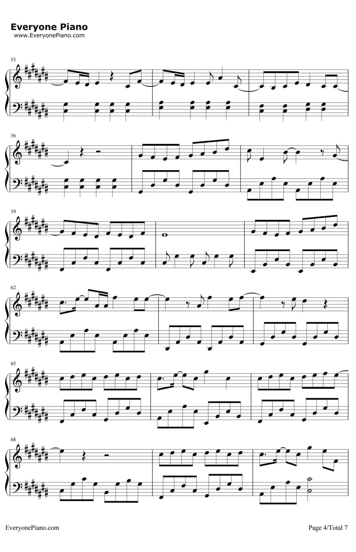 ヒカリノアトリエ钢琴谱-Mr.Children-日剧《别嫔小姐》主题曲4