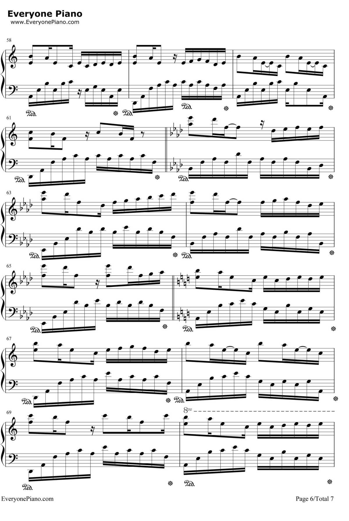 前声音钢琴谱-李闰珉-Yiruma6