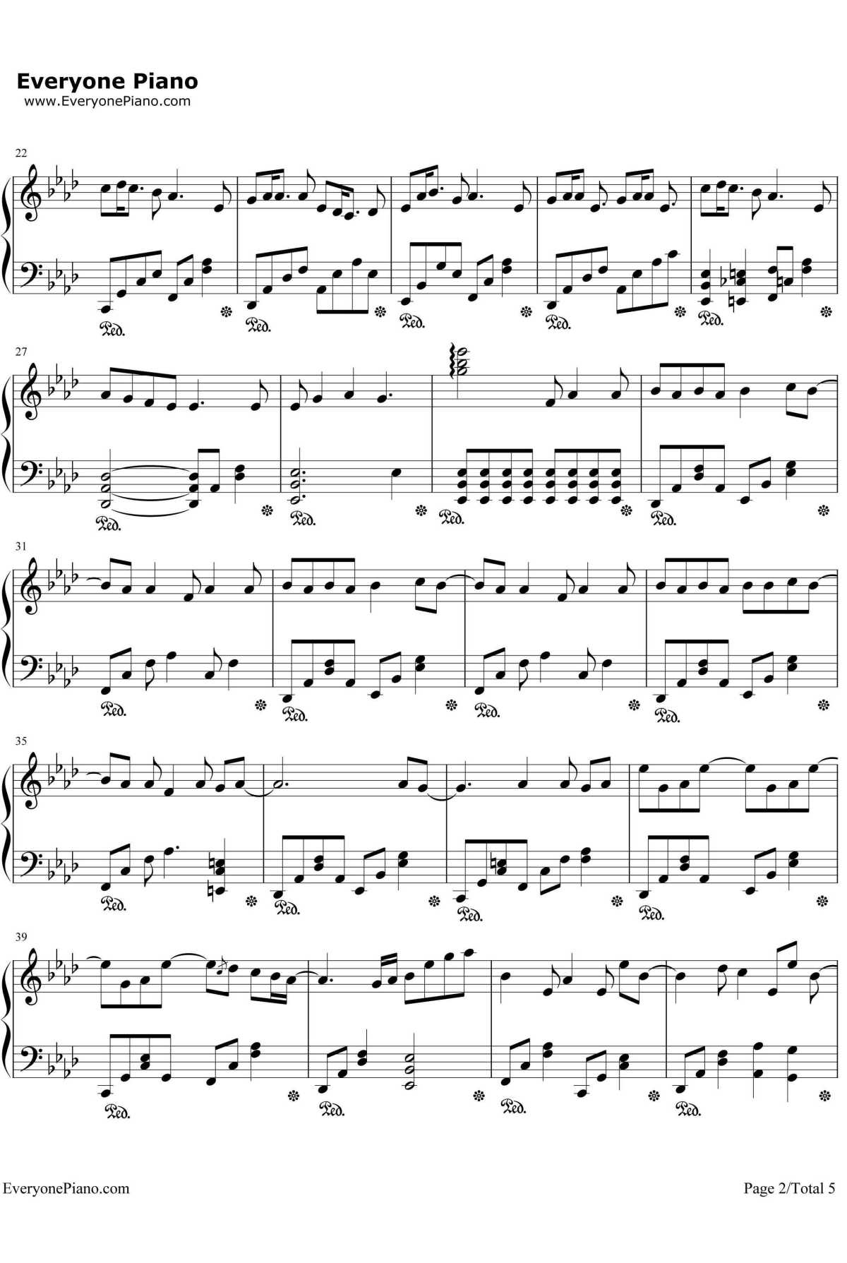 Glow钢琴谱-初音ミク2