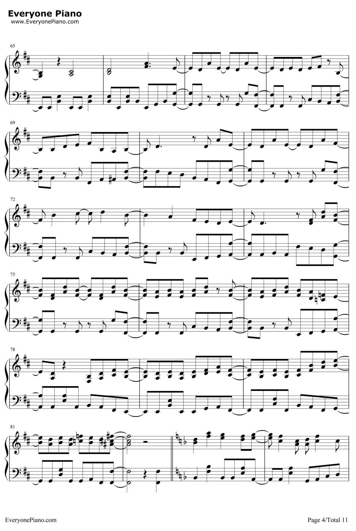 ロスタイムメモリー钢琴谱-IA-回忆补时4