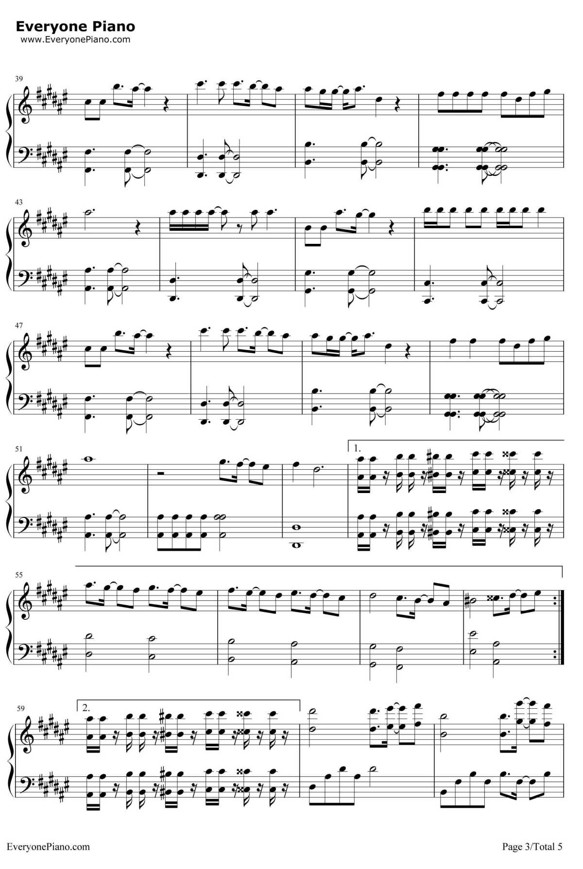 インフルエンサー钢琴谱-乃木坂463