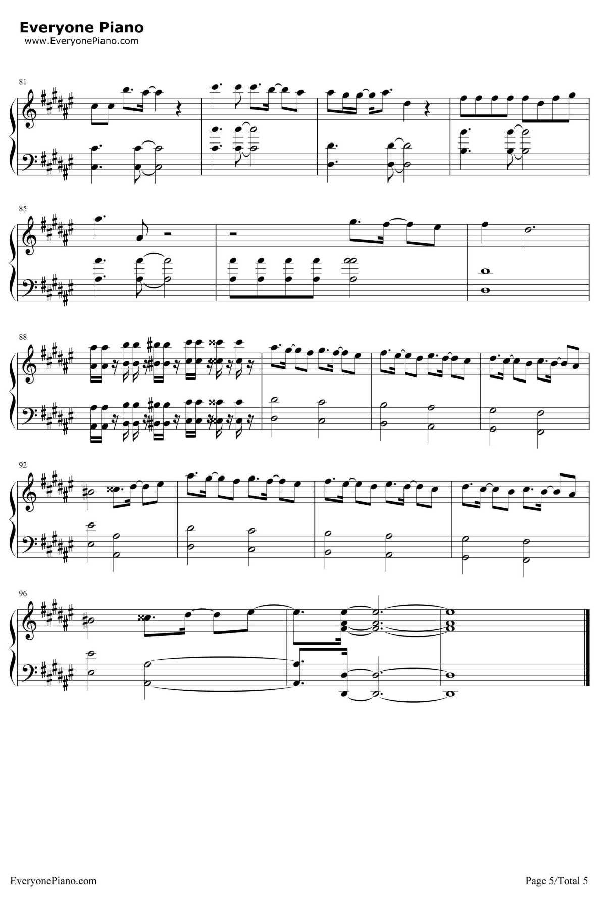 インフルエンサー钢琴谱-乃木坂465