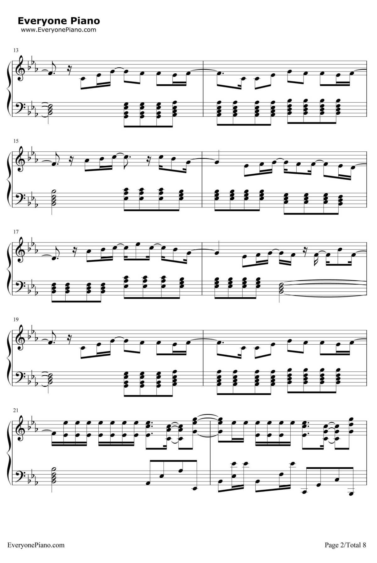 Superheroes钢琴谱-TheScript2