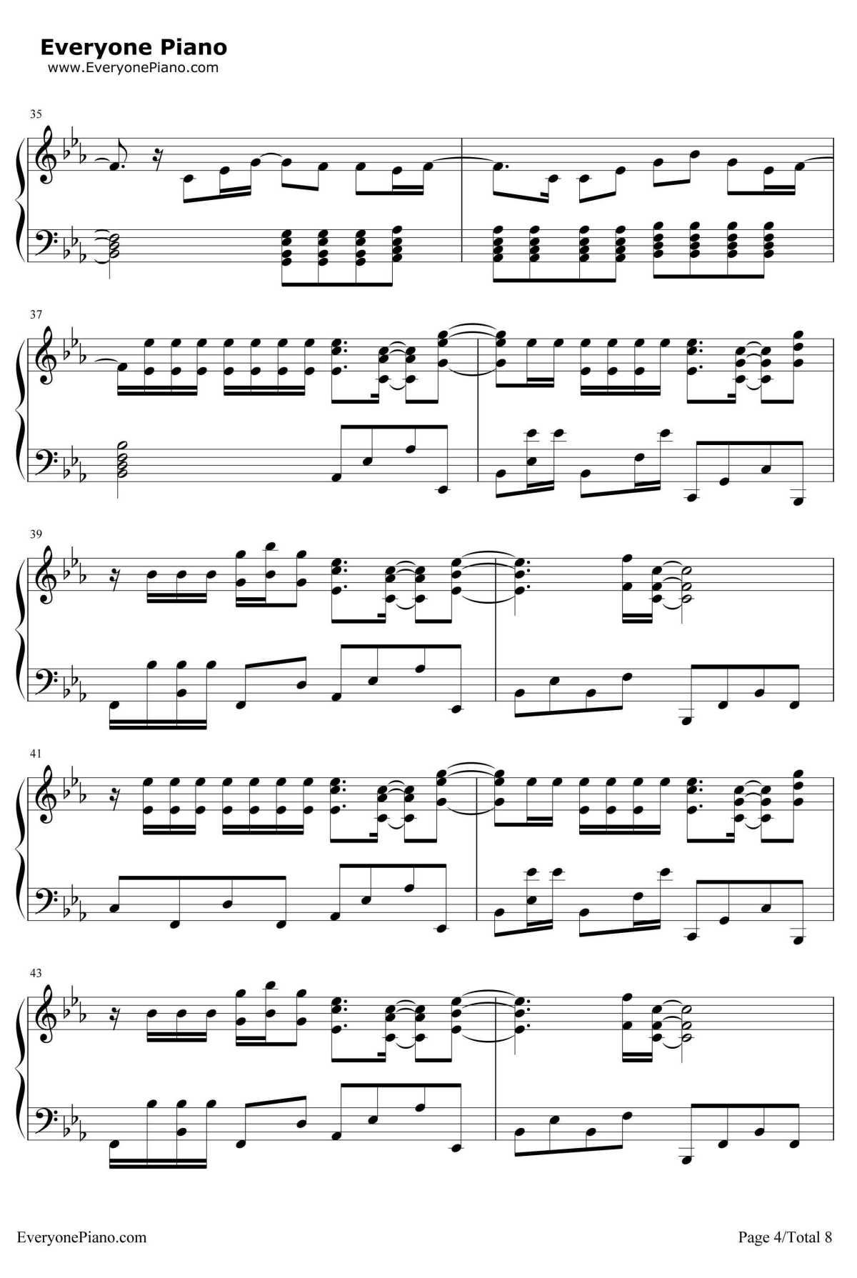 Superheroes钢琴谱-TheScript4