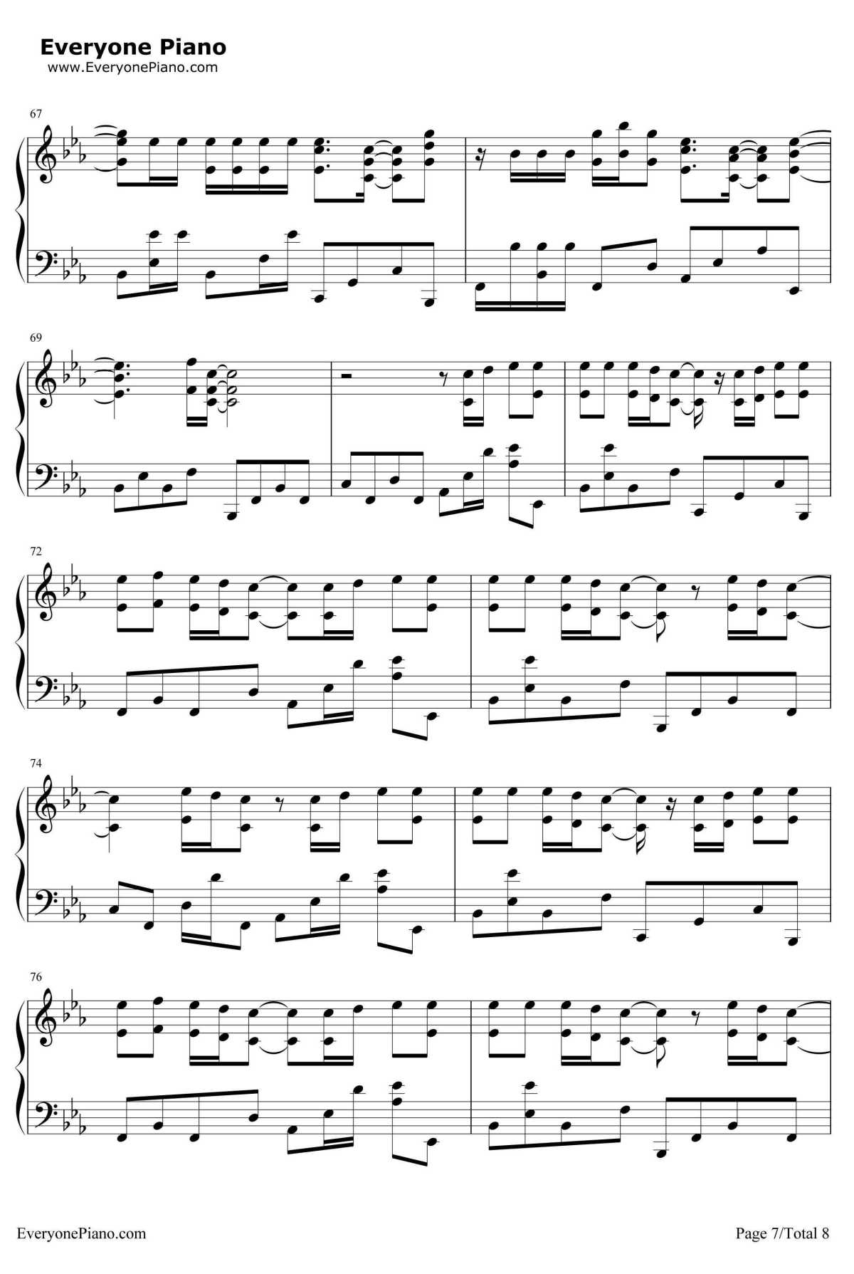 Superheroes钢琴谱-TheScript7