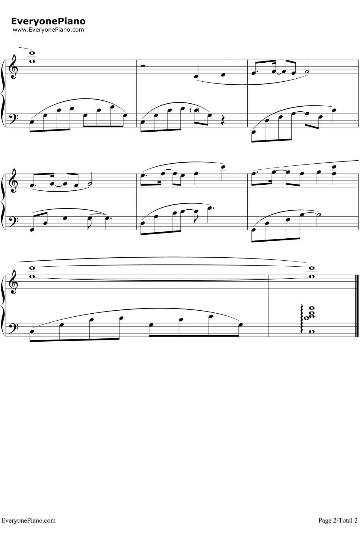 On the road钢琴谱-孙燕姿2