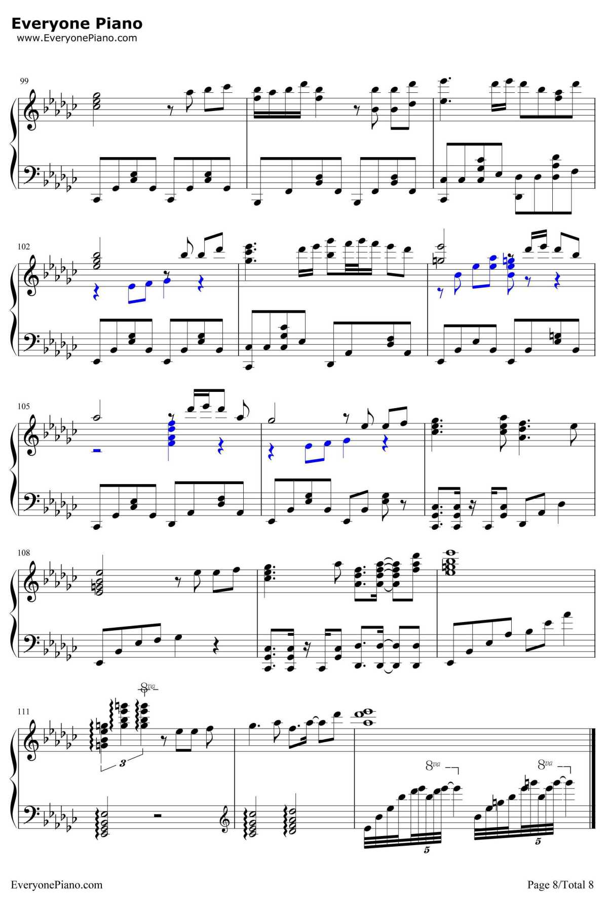 神々が恋した幻想郷钢琴谱-东方Project-众神眷恋的幻想乡-东方Project8