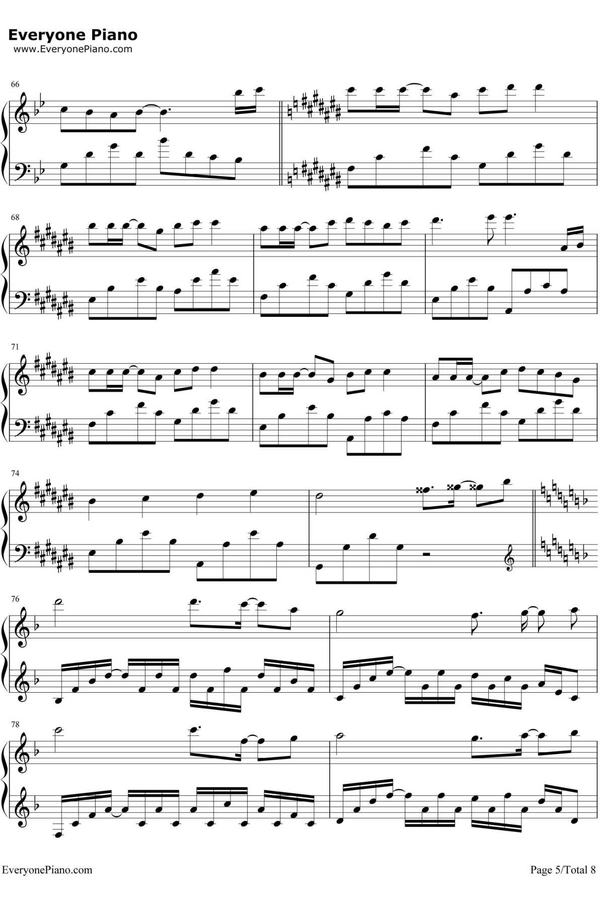 白石溪钢琴谱-洛天依乐正绫5