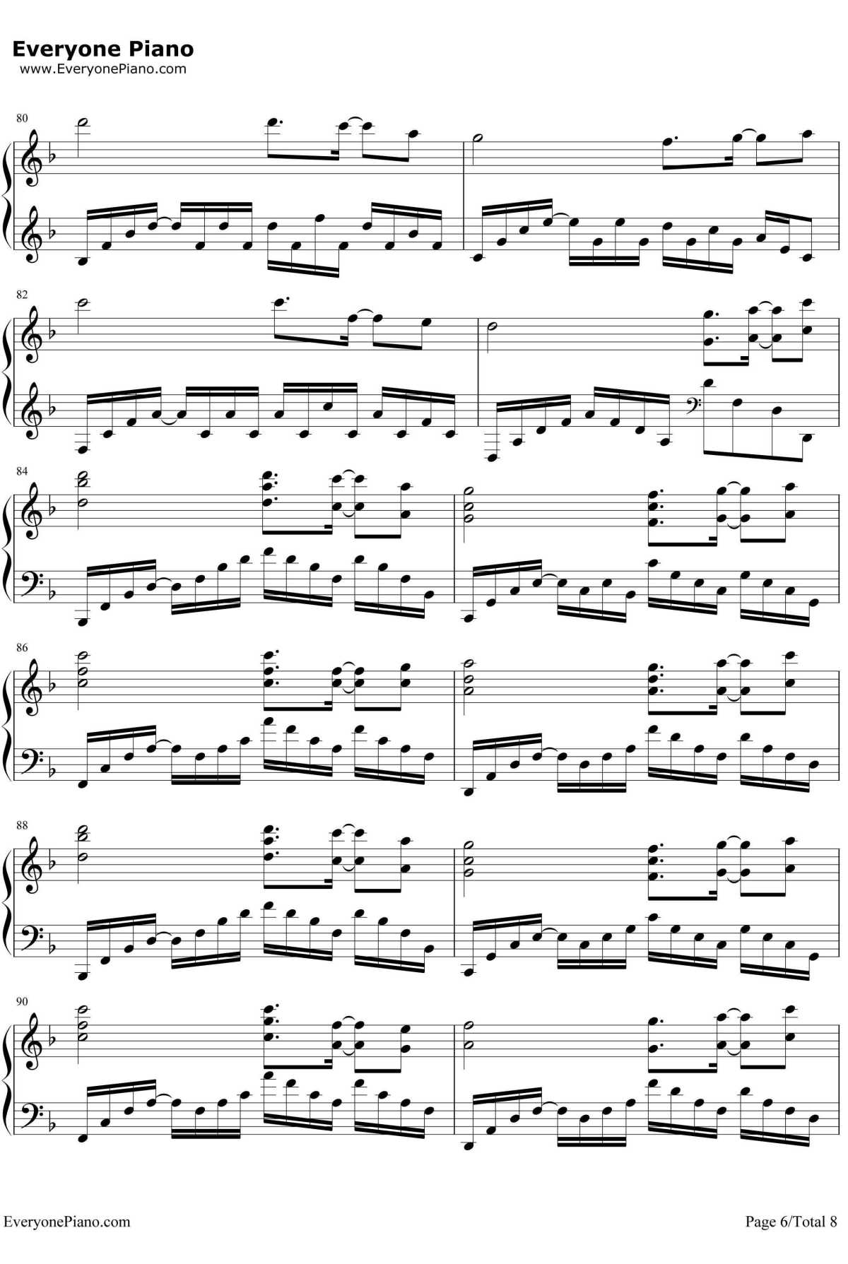 白石溪钢琴谱-洛天依乐正绫6