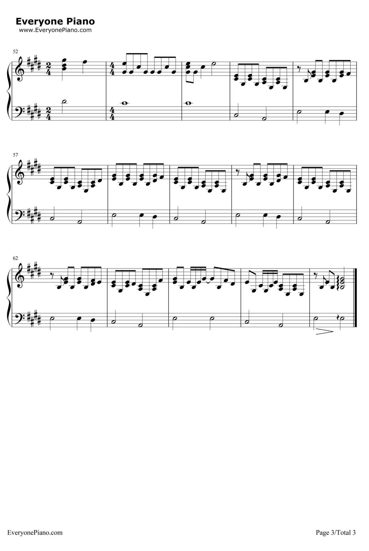 Skinny Love钢琴谱-Birdy3