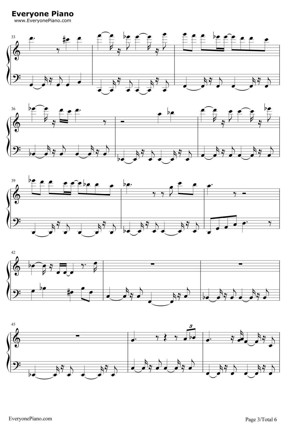 You're My Everything钢琴谱-SantaEsmeralda-《天台爱情》插曲3