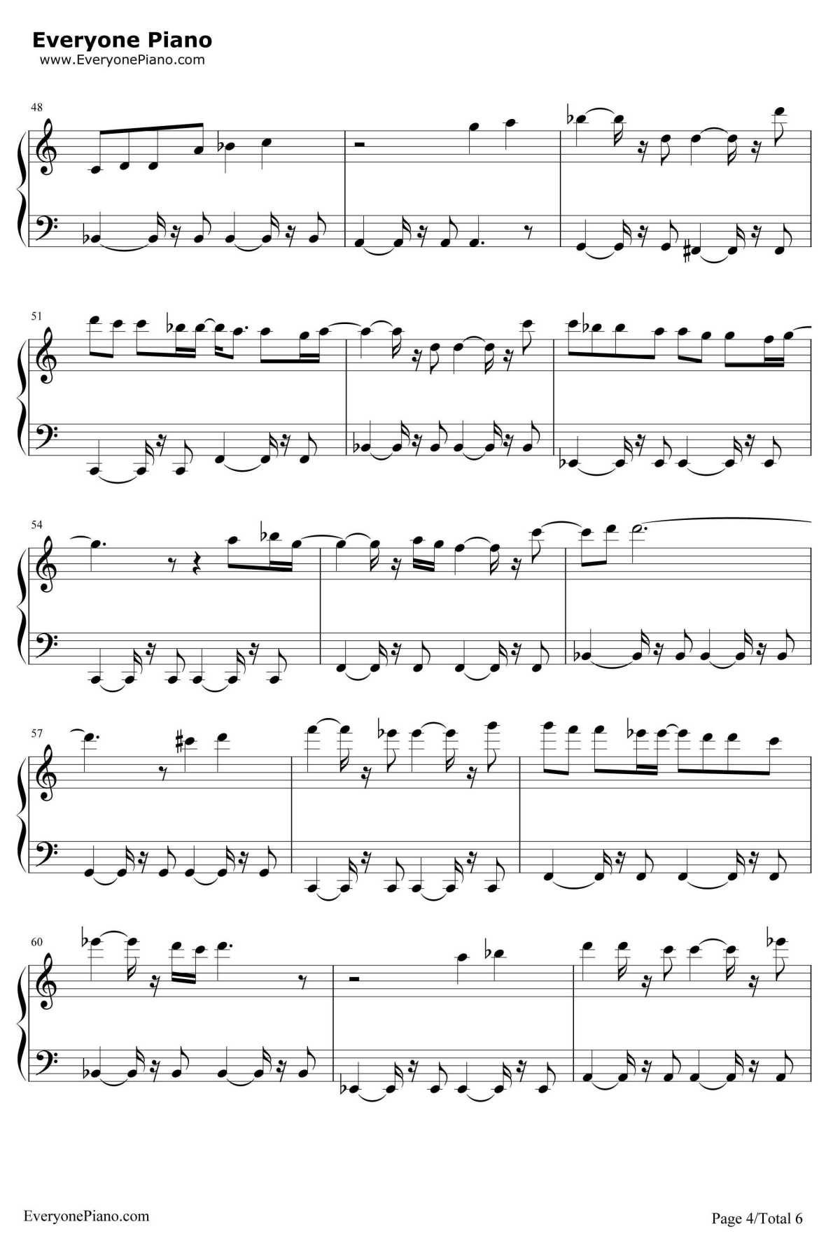 You're My Everything钢琴谱-SantaEsmeralda-《天台爱情》插曲4