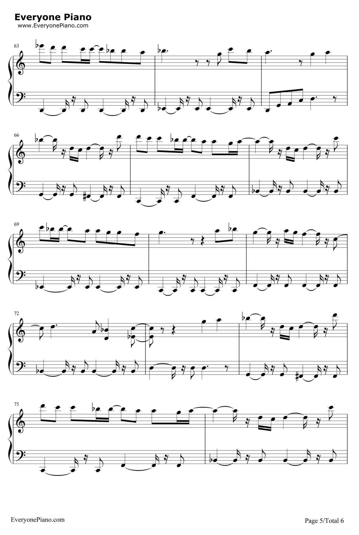 You're My Everything钢琴谱-SantaEsmeralda-《天台爱情》插曲5