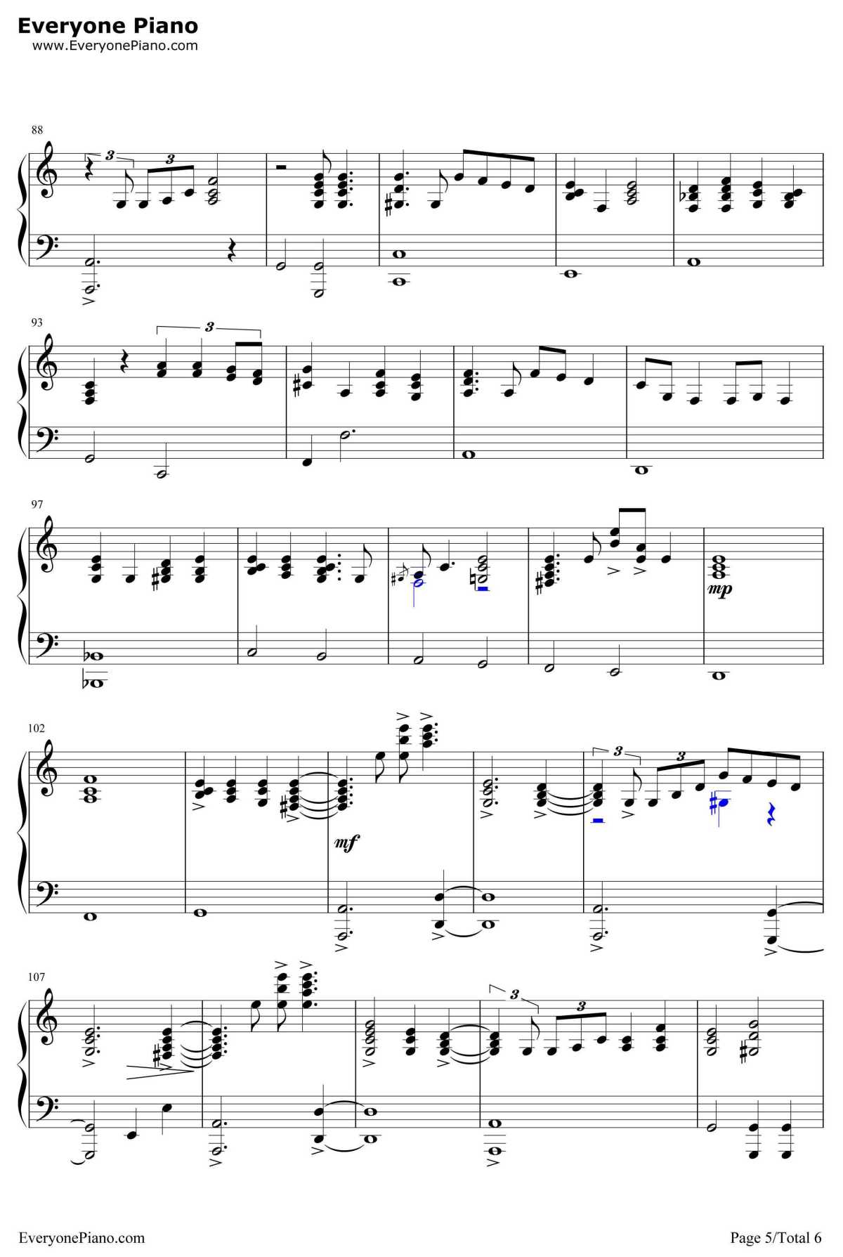 New York State Of Mind钢琴谱-BillyJoel-比利·乔尔5