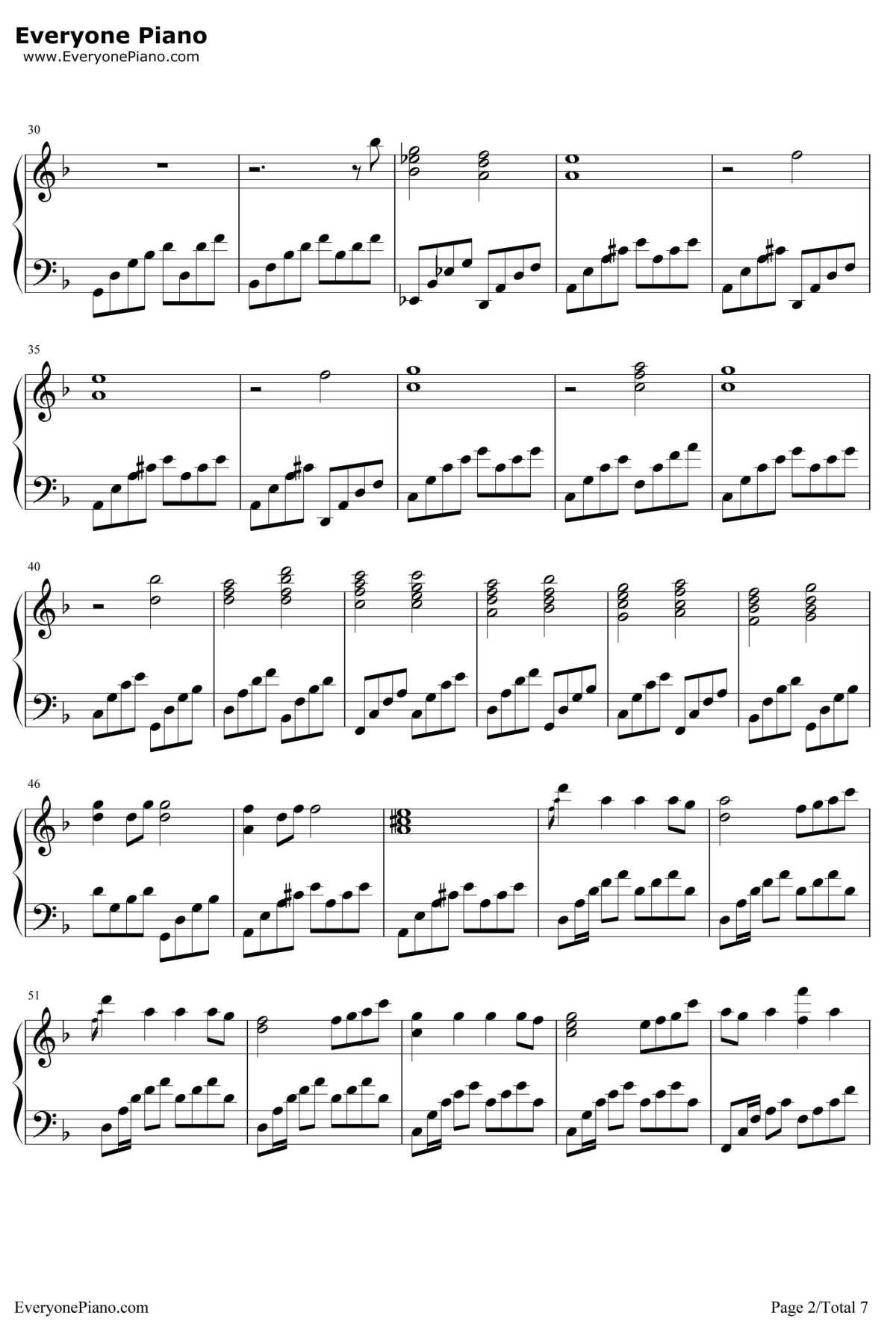 Star Sky钢琴谱-TwoStepsfromHell2