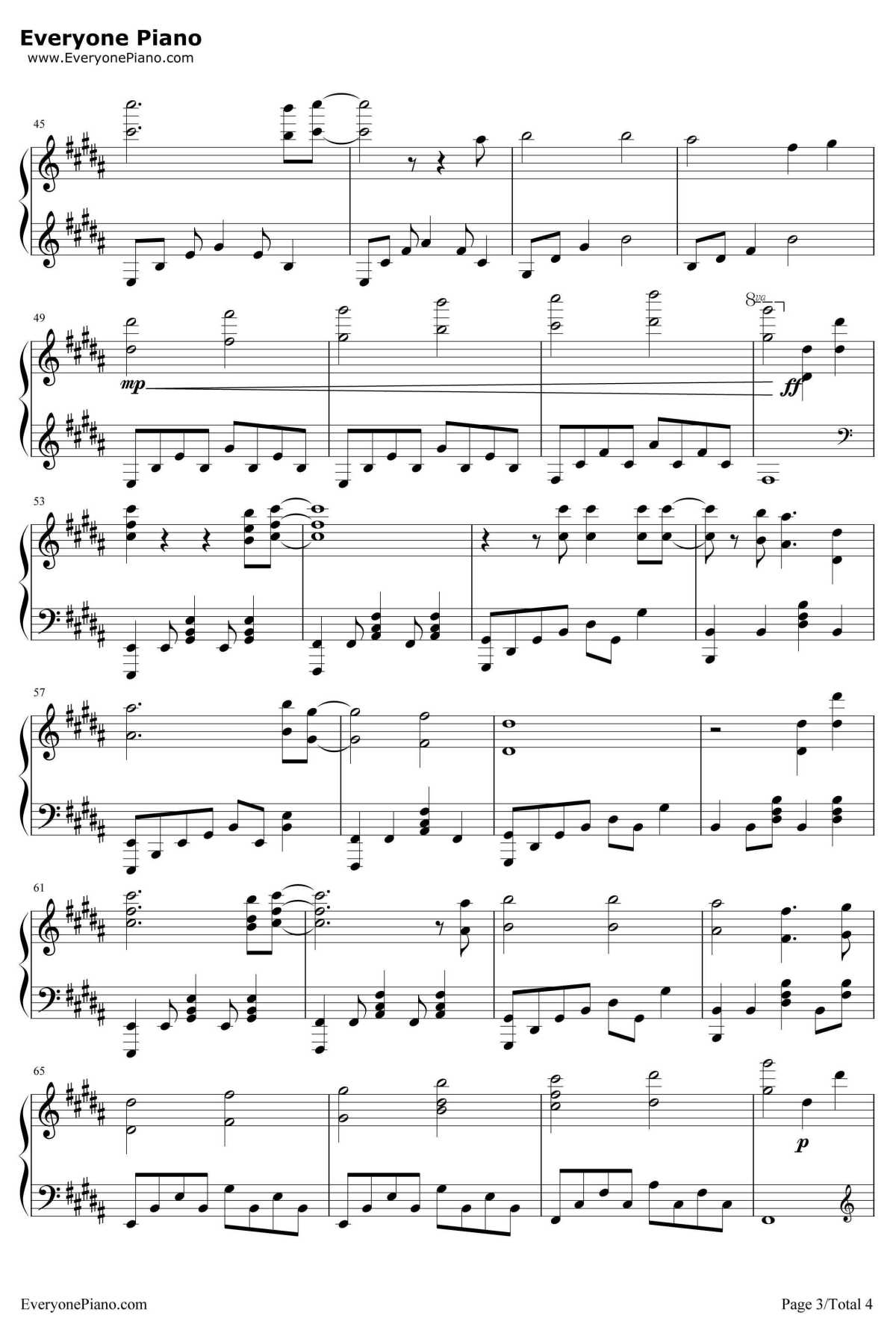 Glassy Sky钢琴谱-DonnaBurke-东京食尸鬼√A插曲3