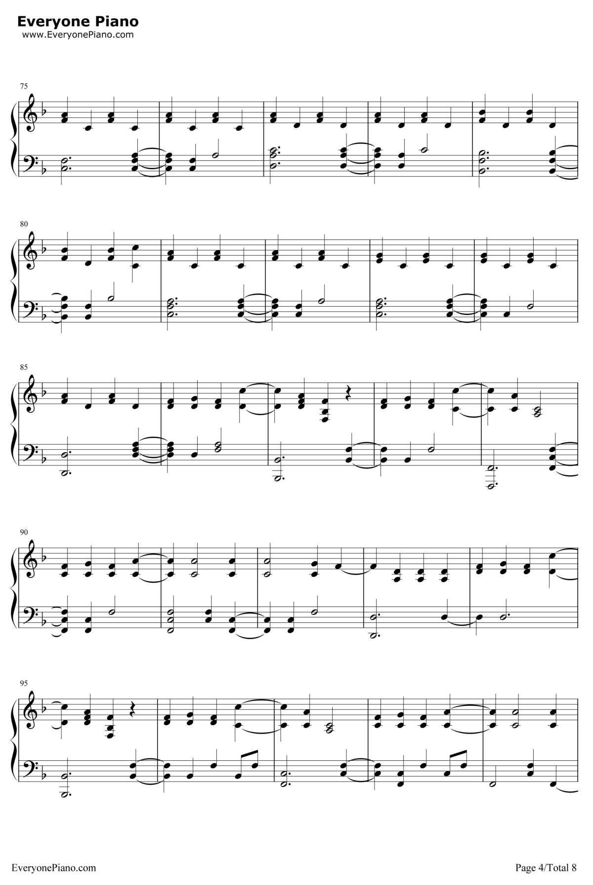 The Scientist钢琴谱-Coldplay4