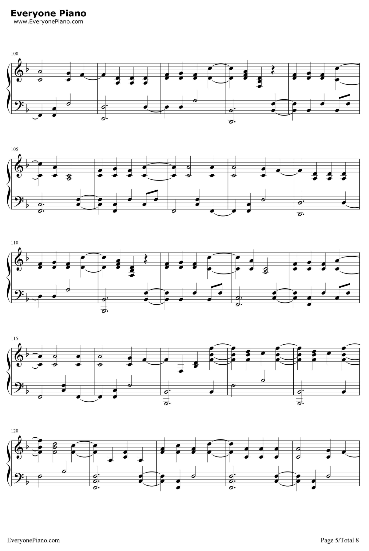 The Scientist钢琴谱-Coldplay5