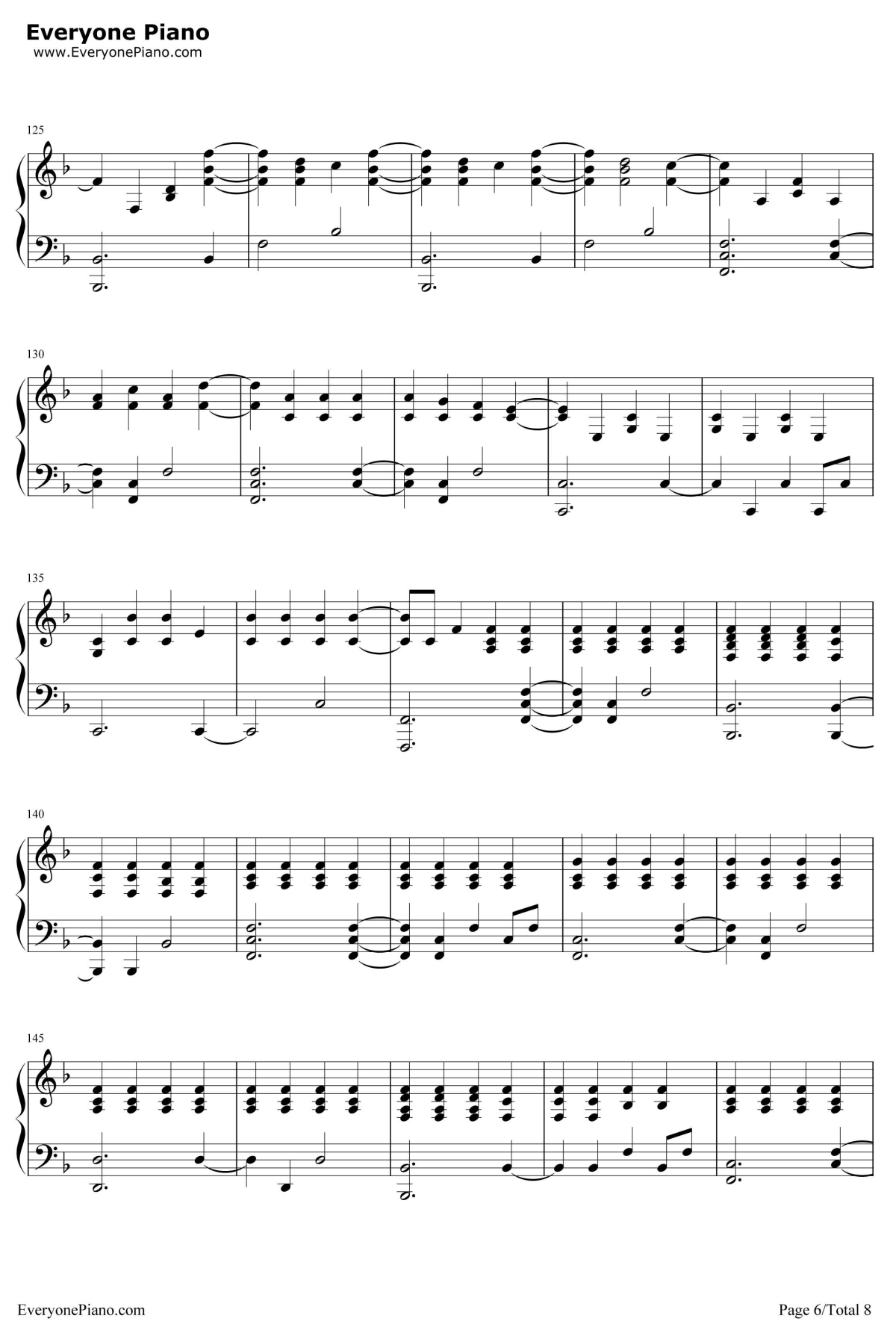 The Scientist钢琴谱-Coldplay6