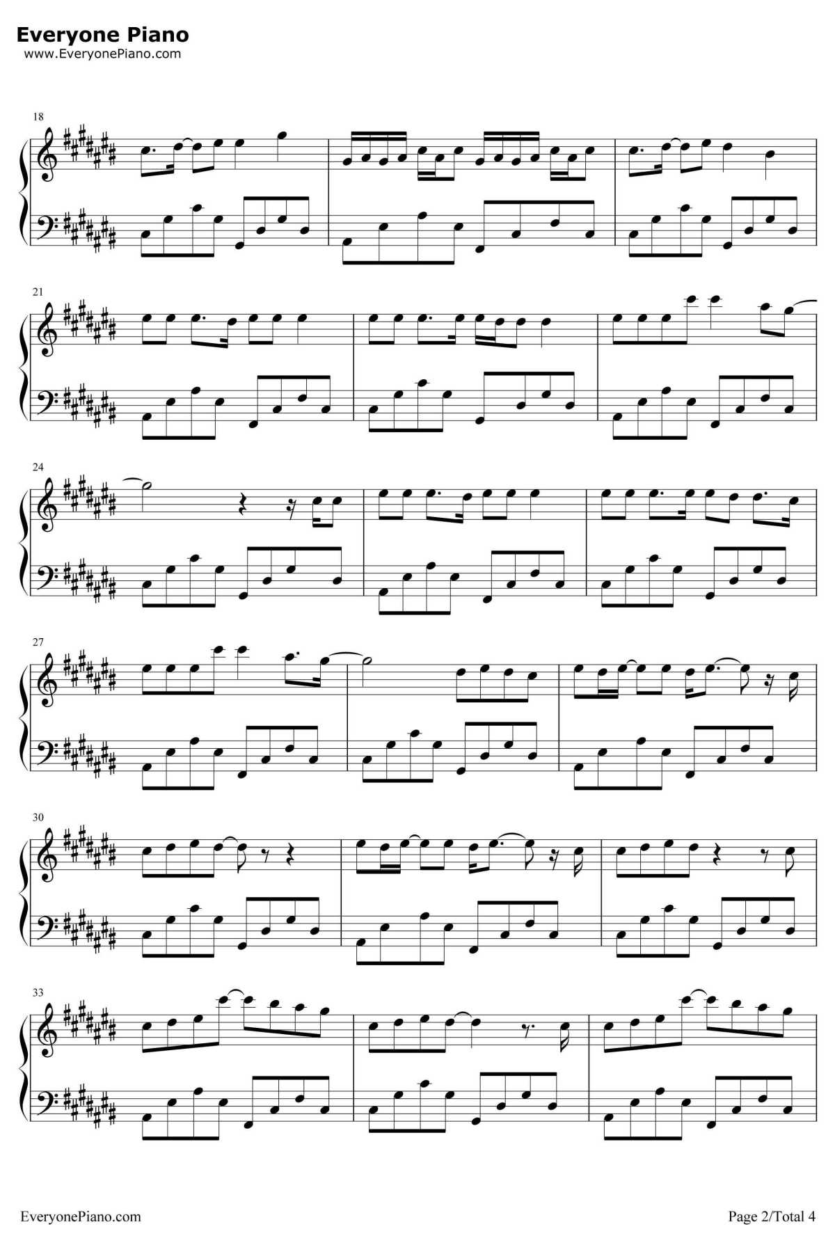 Listen钢琴谱-ONEOKROCKft.AvrilLavigne-ONEOKROCKft.AvrilLavigne2