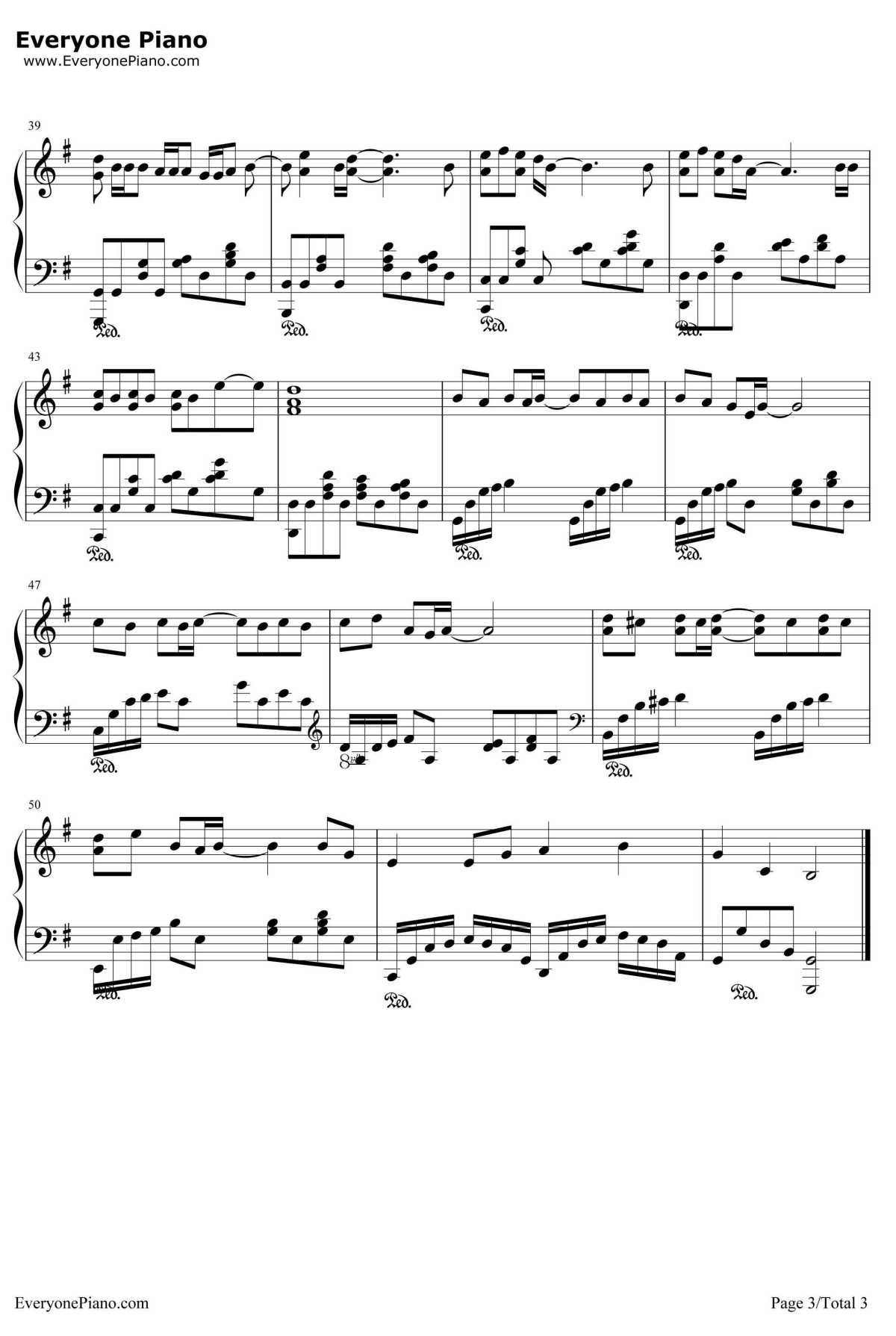 温柔钢琴谱-五月天-《爱情万岁》3