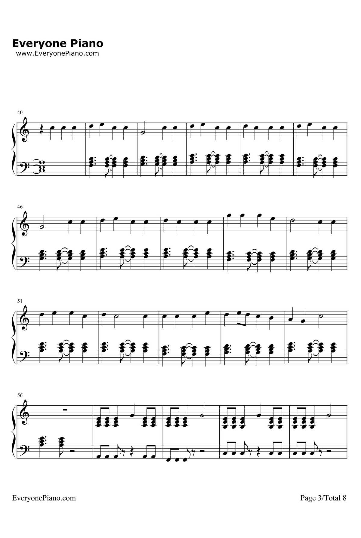 All We Know钢琴谱-TheChainsmokers3