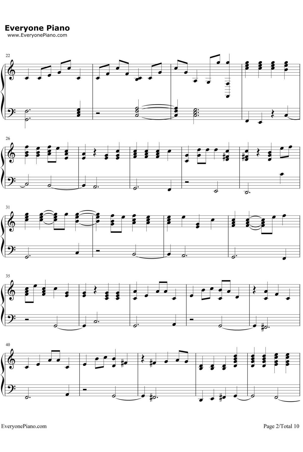 Piano Man钢琴谱-BillyJoel2