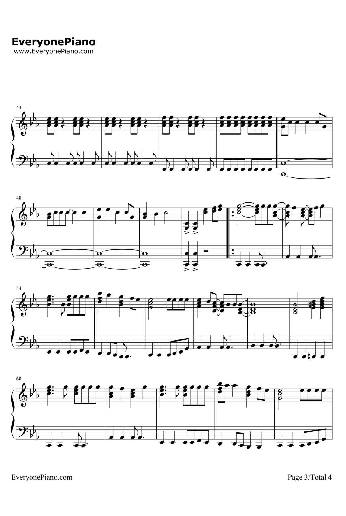 It's My Life钢琴谱-Bonjovi3