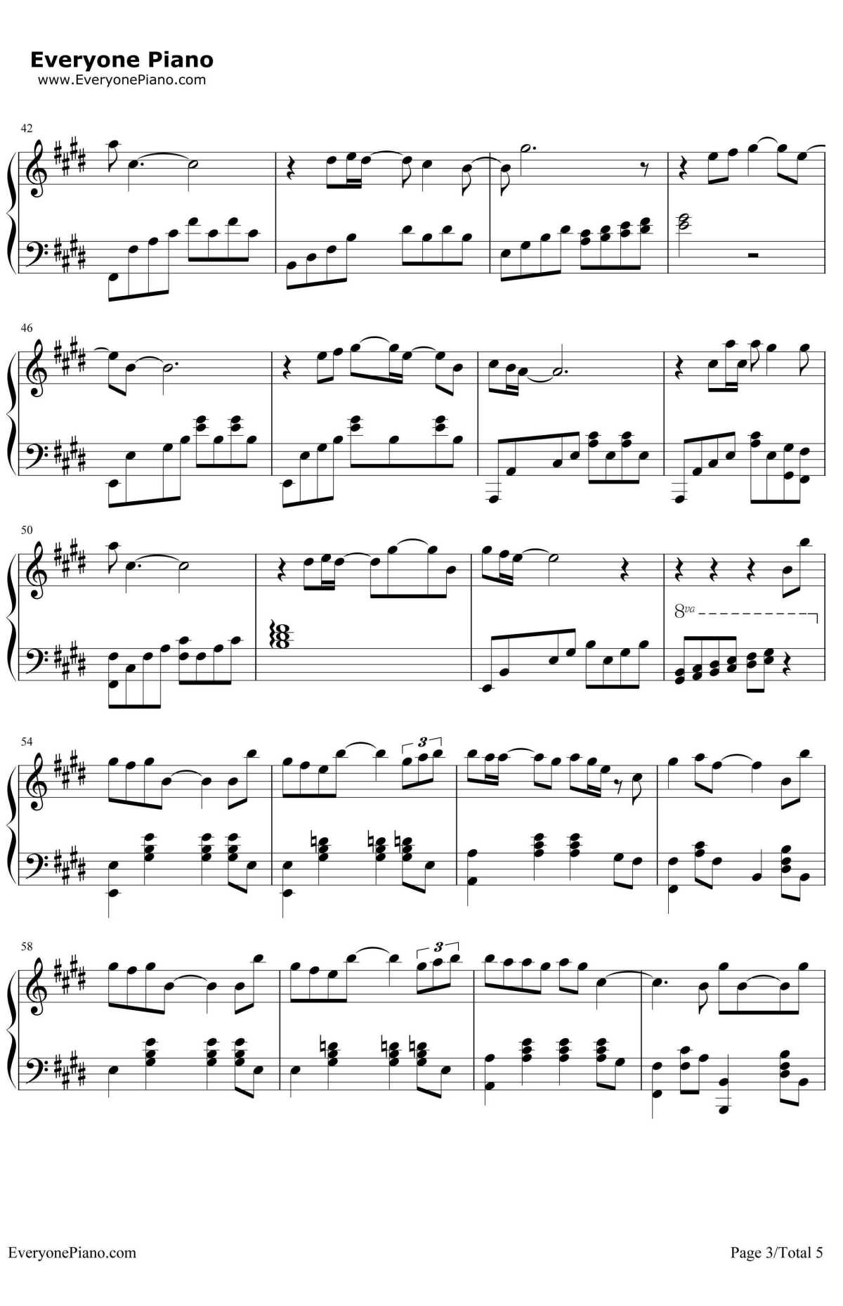 突然想爱你钢琴--许茹芸3