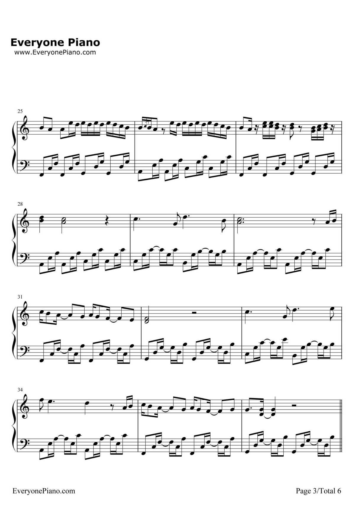 La Bicicleta钢琴谱-CarlosVivesft.Shakira3