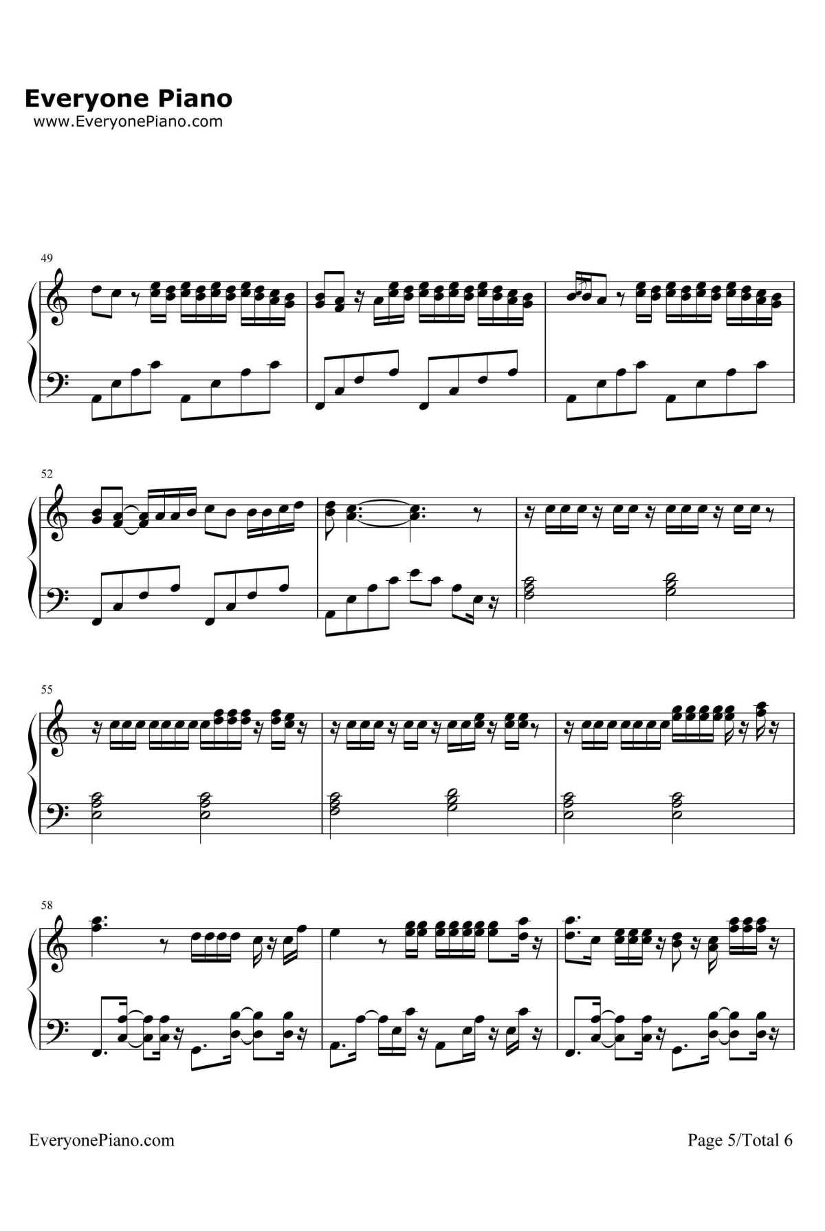 La Bicicleta钢琴谱-CarlosVivesft.Shakira5