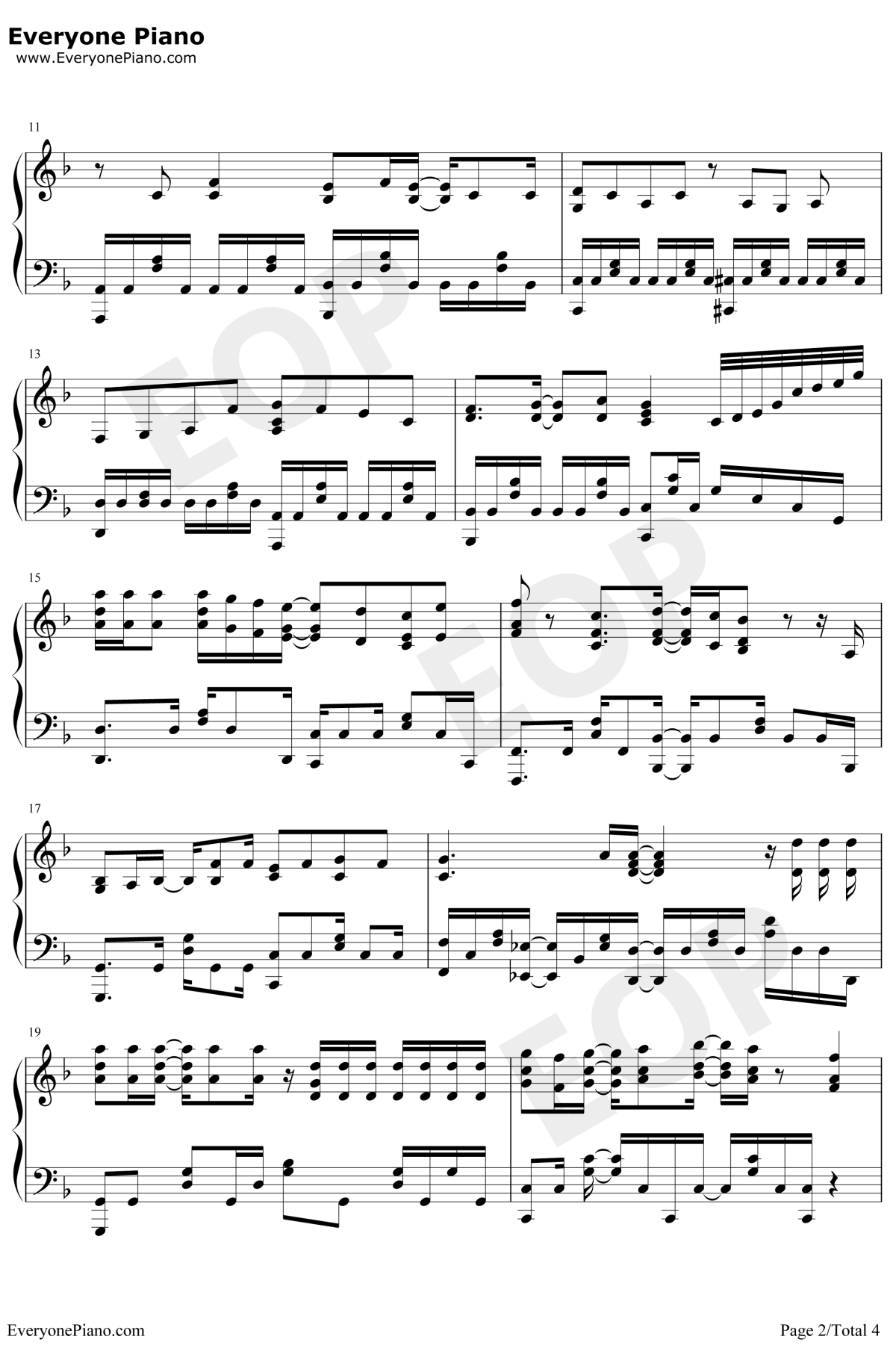 二人なら钢琴谱-BiSH-三次元女友REALGIRL第二季OP2