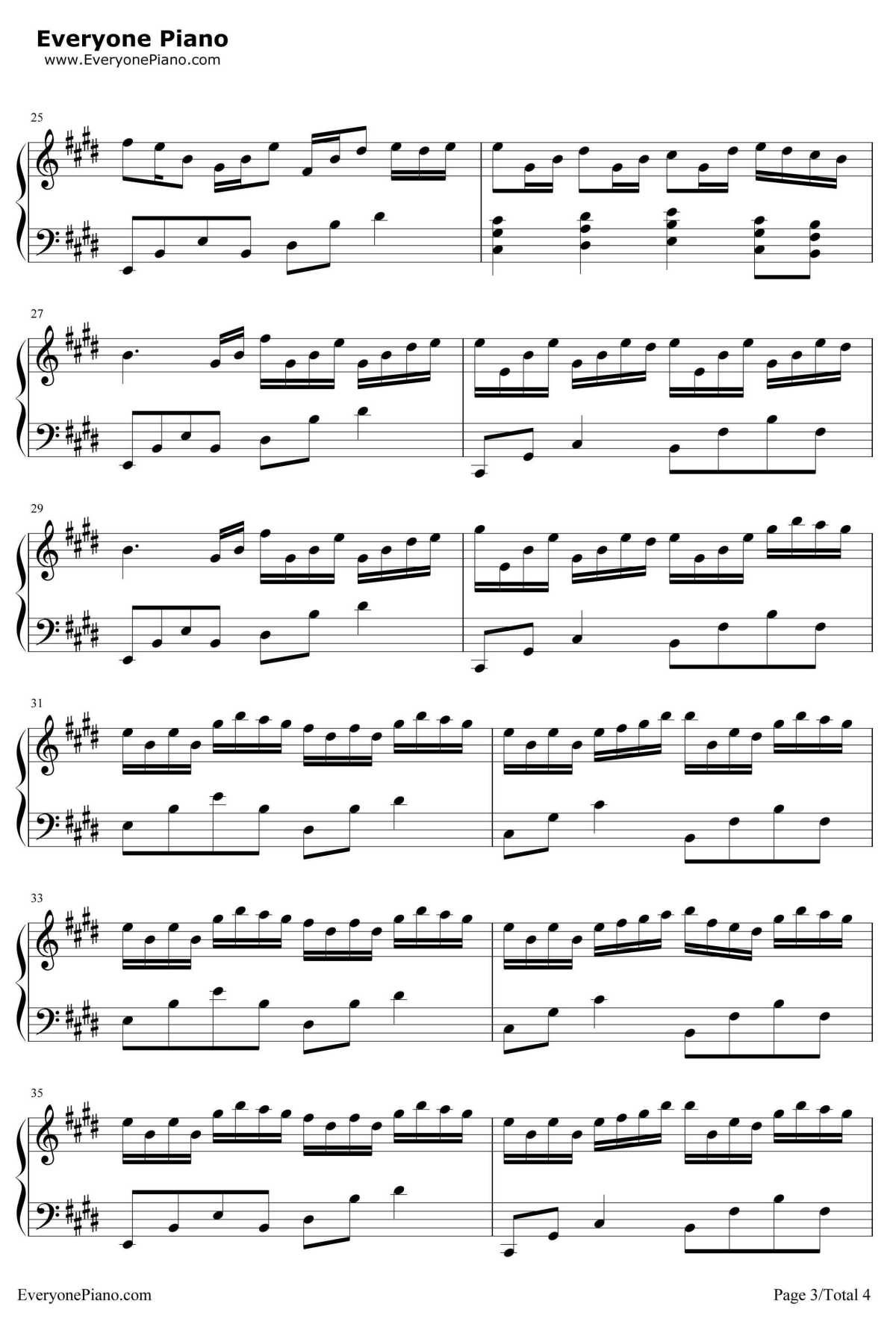 Joshua钢琴谱--October3