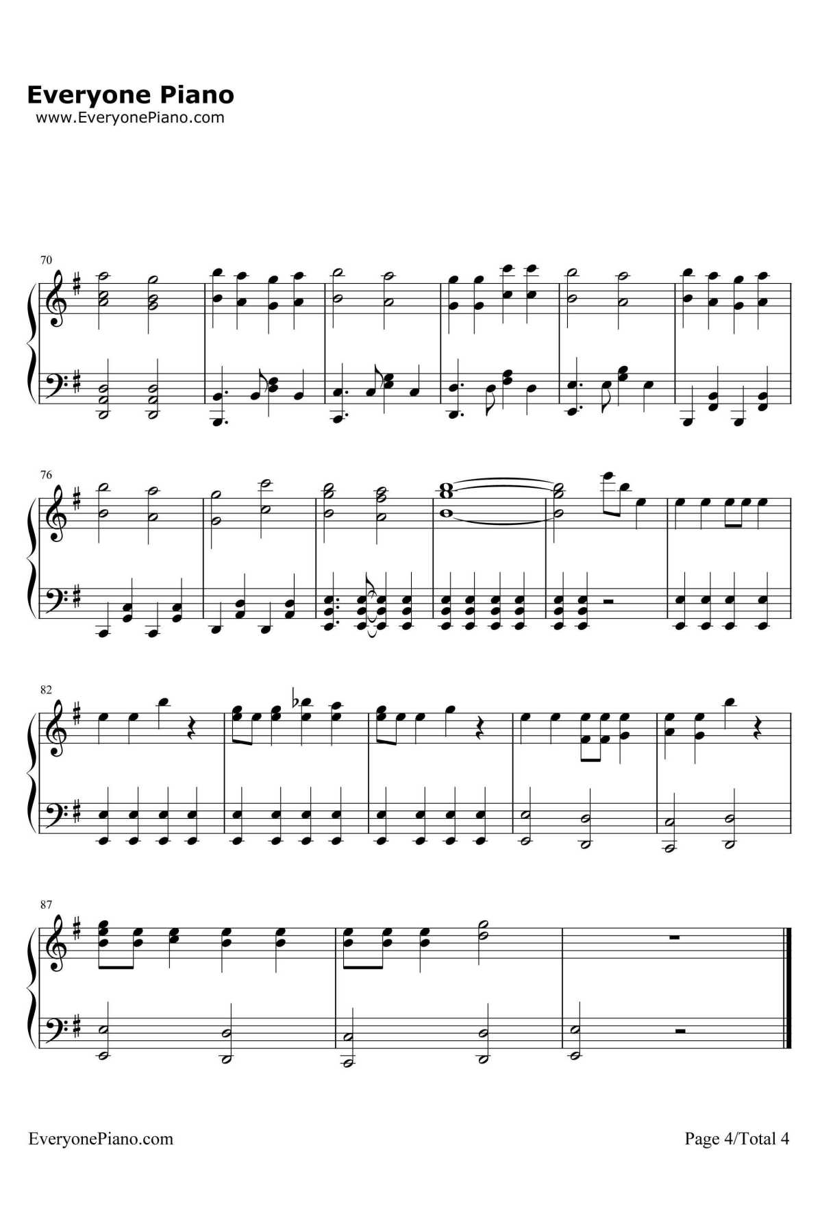 Los! Los! Los!钢琴谱-谭雅•提古雷查夫（CV：悠木碧）-幼女战记ED4