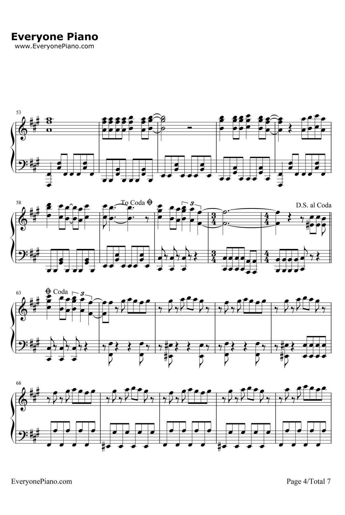 いけないボーダーライン钢琴谱-Walküre-超时空要塞Δ插入曲4