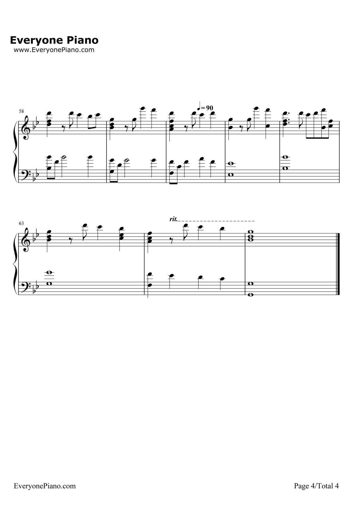 Glad You Came钢琴谱-TheWanted4