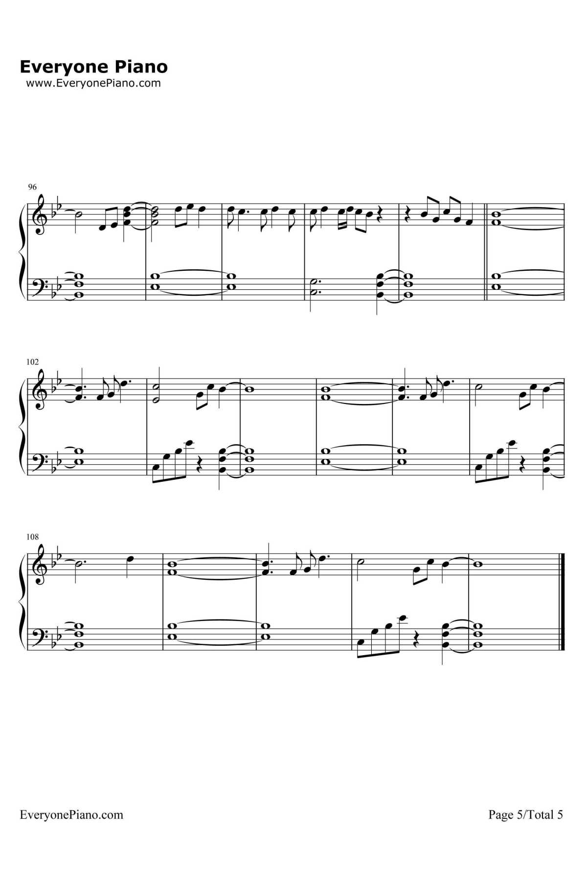 No One Knows Me Like the Piano钢琴谱-Sampha5