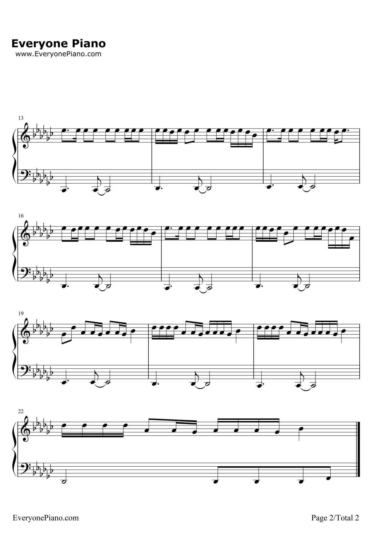 Party Monster钢琴谱-TheWeeknd2