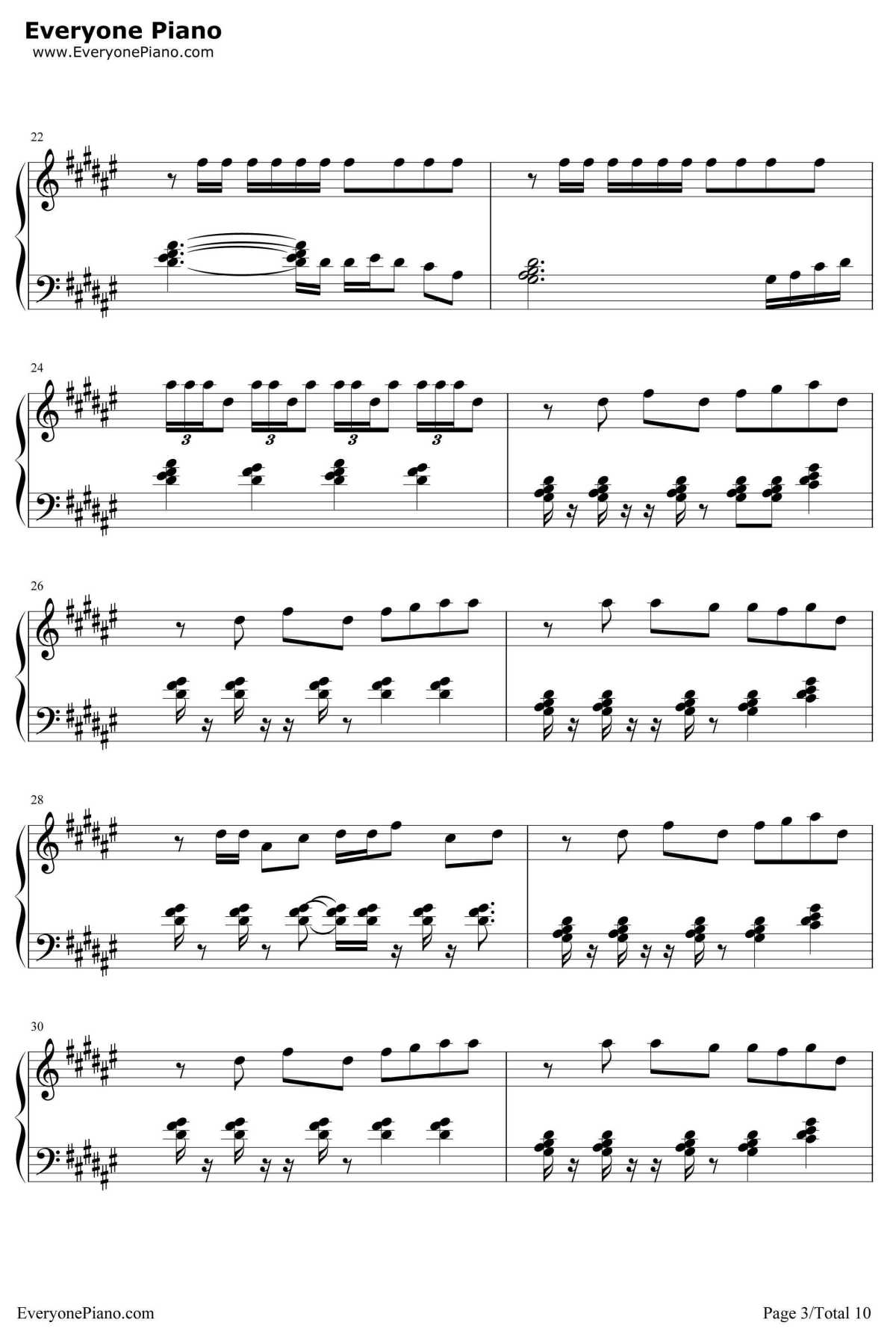 深夜书店钢琴谱-许嵩洛天依3