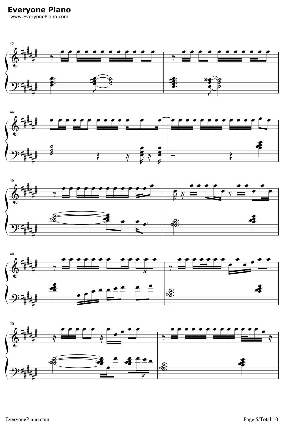 深夜书店钢琴谱-许嵩洛天依5