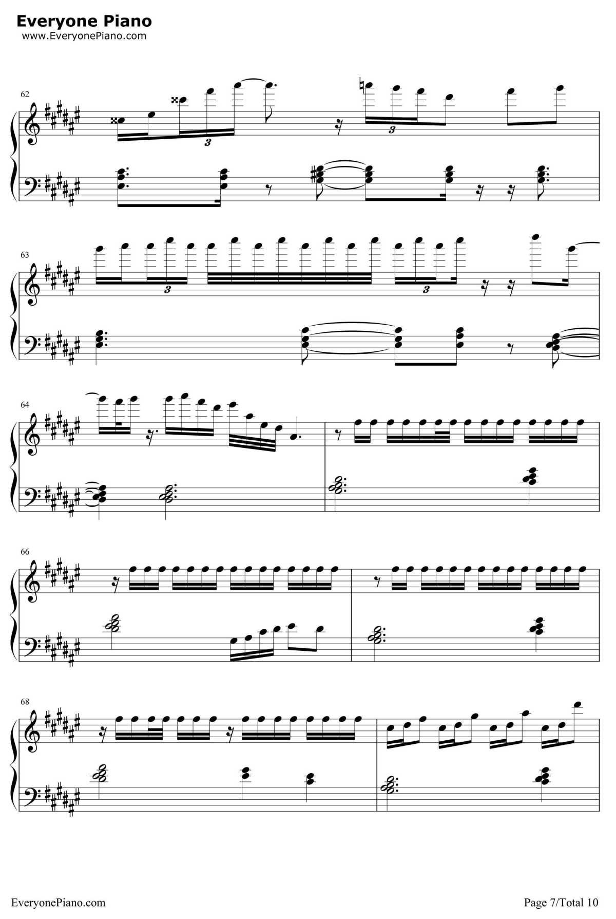 深夜书店钢琴谱-许嵩洛天依7