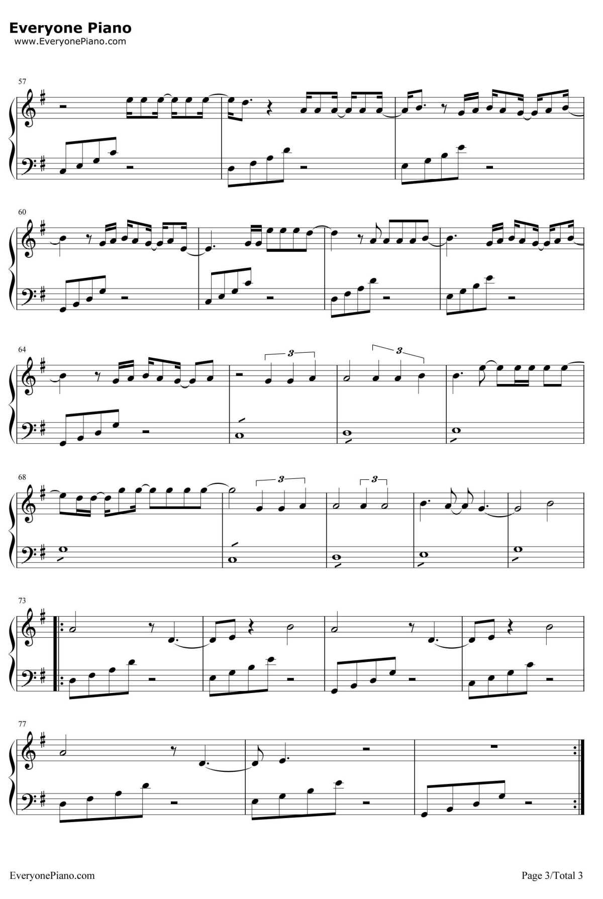 Love Exists钢琴谱-AmyLee-L'amoreesiste3