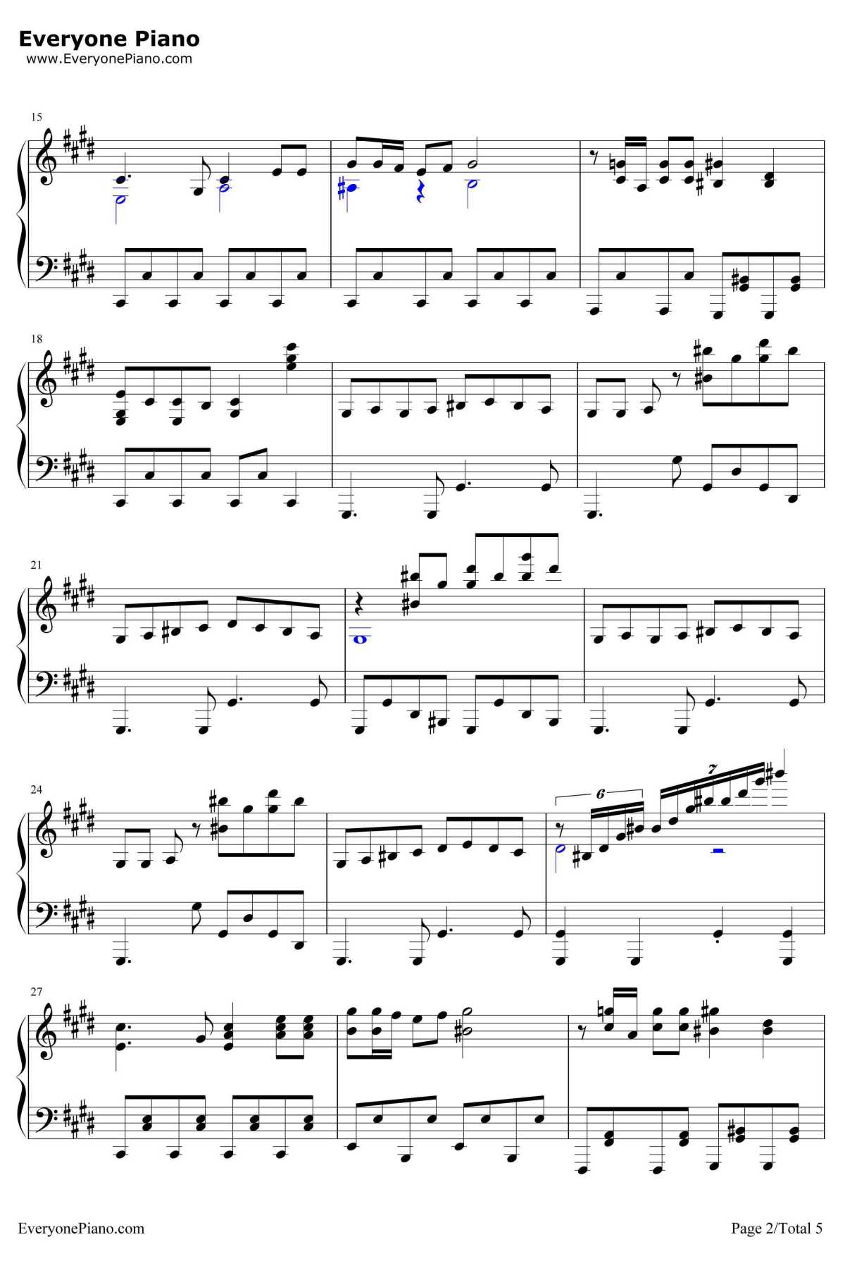 恋は浑沌の隷也钢琴谱-田中秀-潜行吧！奈亚子WOP2