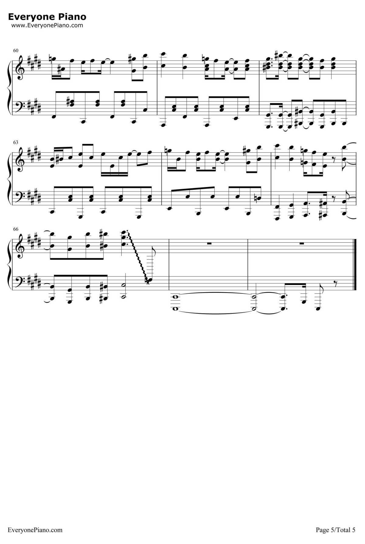 恋は浑沌の隷也钢琴谱-田中秀-潜行吧！奈亚子WOP5