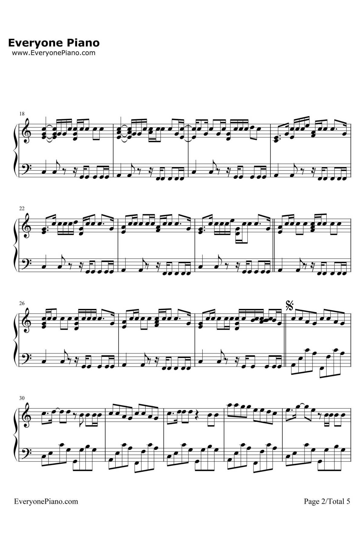 Whistle钢琴谱-FloRida2