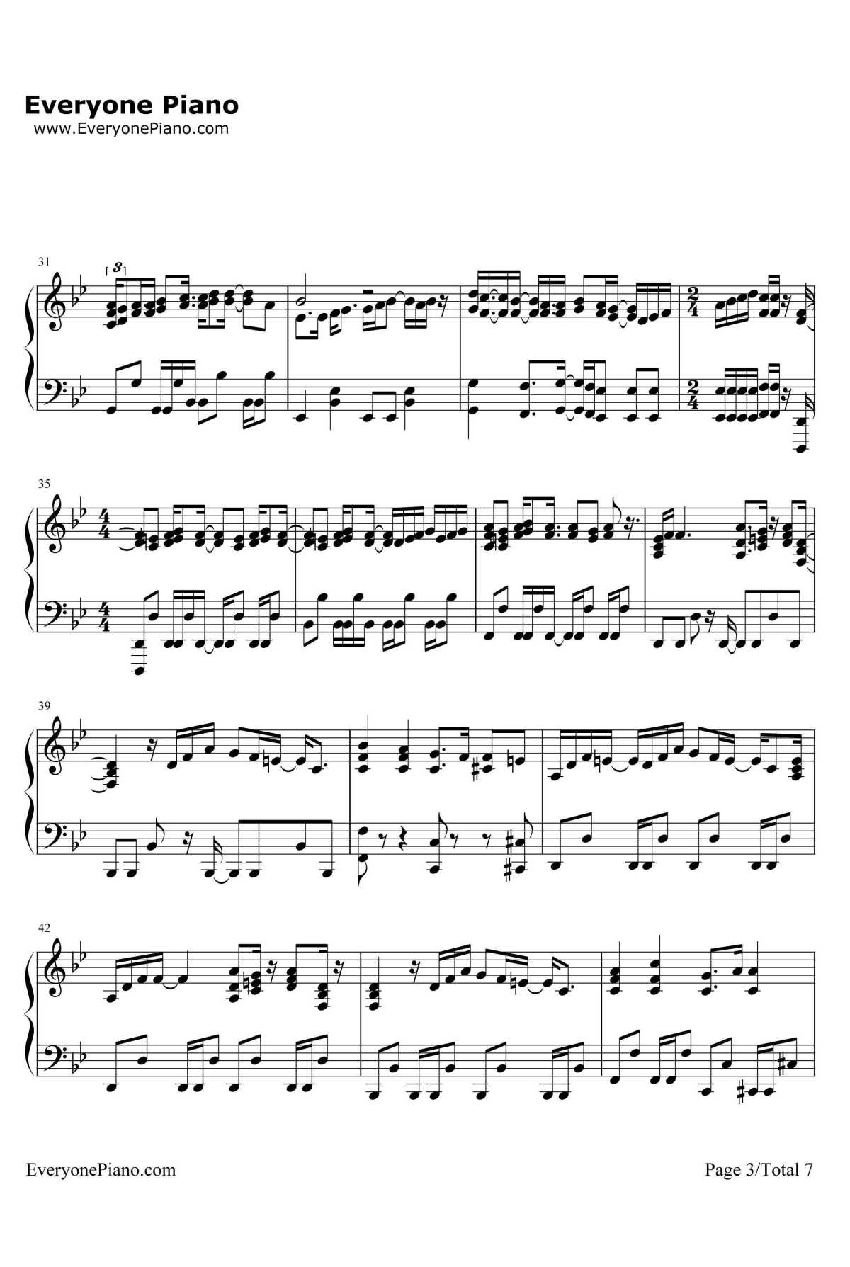 Date A Live钢琴谱-SweetArms-约会大作战OP23